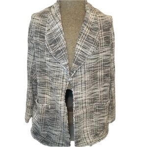 Max Studio Blazer/Cardigan 2X Black & White NWT